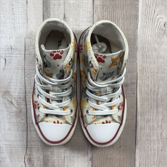 Converse Chuck Taylor AllStar CTAS High Top Boys Toddler Size 12 Wolf Pack White - Picture 4 of 13